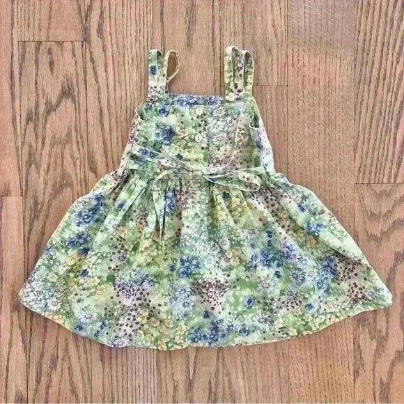 Blueberi Boulevard Vintage Infant Girls Floral Dress Size 24 Months - Picture 7 of 9